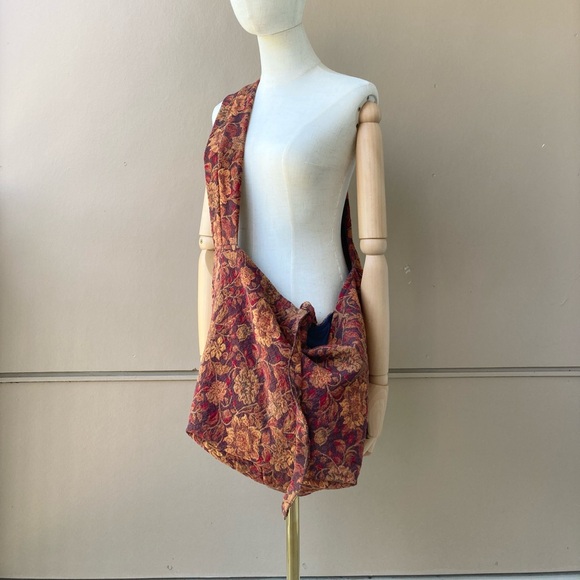 joodito kimono tapestry bag sling slouchy hobo oversized boho bohemian vintage - Picture 7 of 8